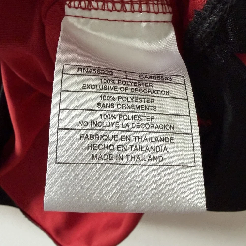 2005 Air Jordan 20th Anniversary Red Jersey Tank Black Trim Basketball Sz M RARE